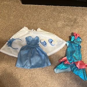WellieWishers winter outfit and mermaid outfit